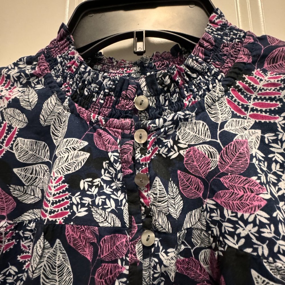 Loft size XSP long sleeve floral shirt - Picture 3 of 6